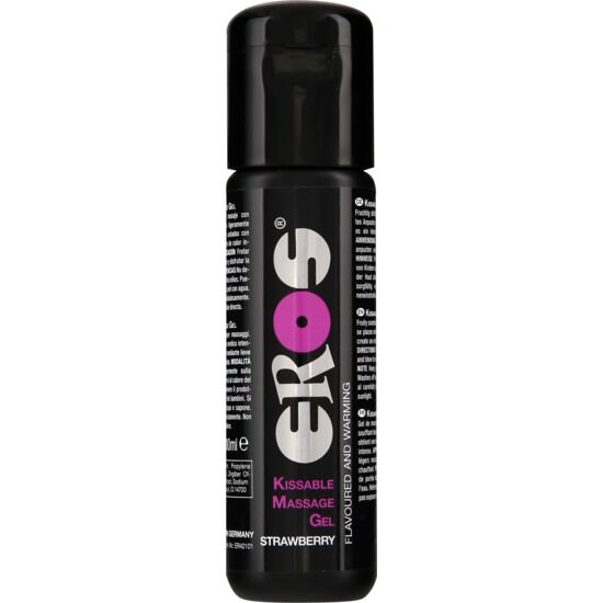 EROS - HUILE DE MASSAGE À EFFET CHALEUREUX À LA FRAISE KISSABLE 100 ML