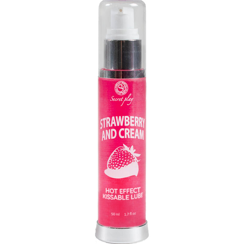 SECRETPLAY - LUBRIFIANT EFFET CHALEUR 2-1 FRAISE&CRÈME 50 ML