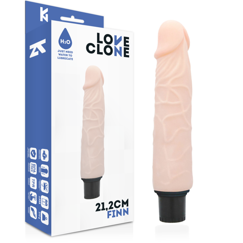 LOVECLONE - VIBRATEUR AUTOLUBRIFIANT FINN 21,2 CM -OU- 3,8 CM
