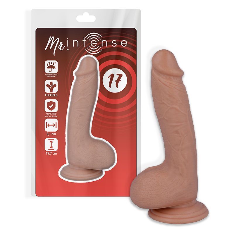 MR INTENSE - 17 PÉNIS RÉALISTES 19,7 CM -OU- 4,1 CM