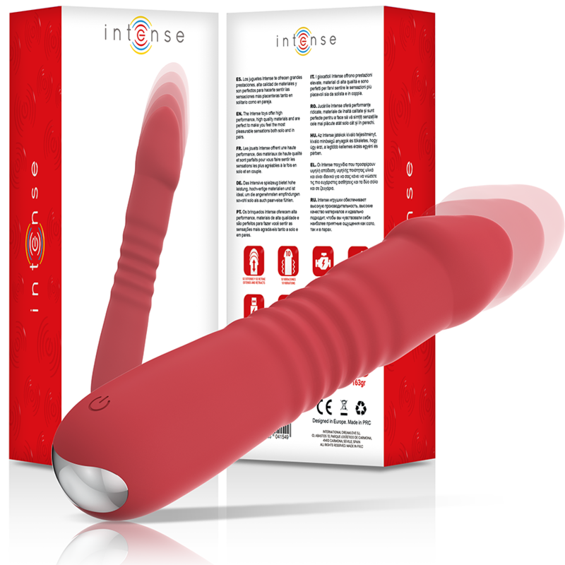 INTENSE - JUIN UP & DOWN 10 VIBRATIONS ROUGE