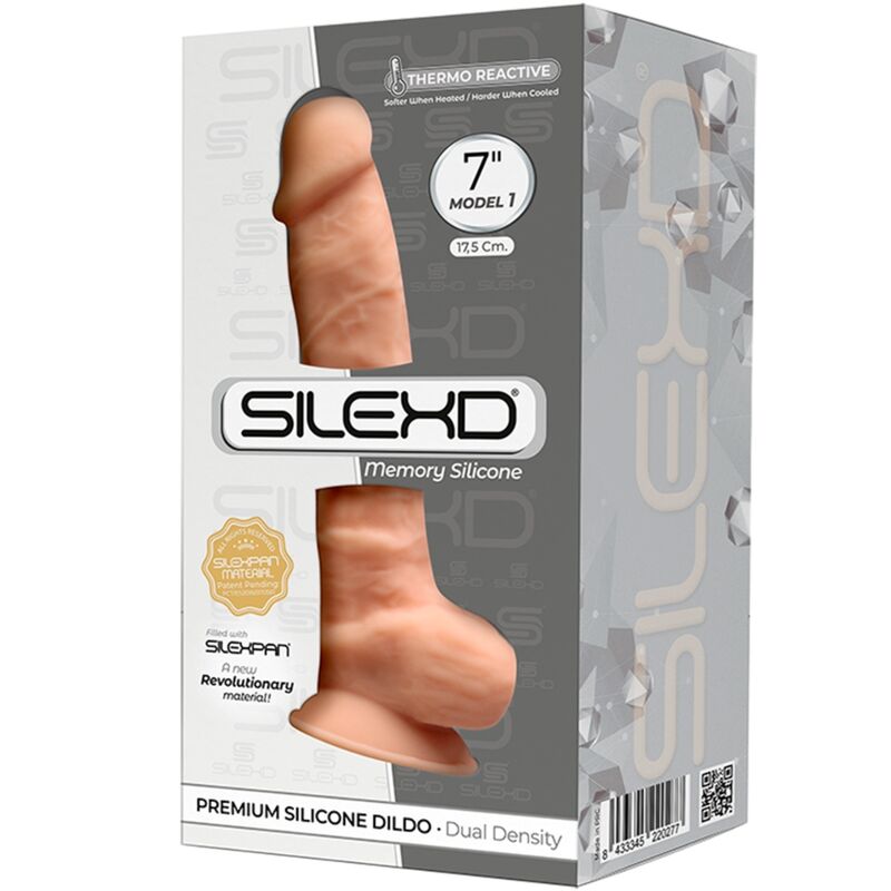 SILEXD - MODÈLE 1 PÉNIS RÉALISTE SILICONE PREMIUM SILEXPAN 17,5 CM