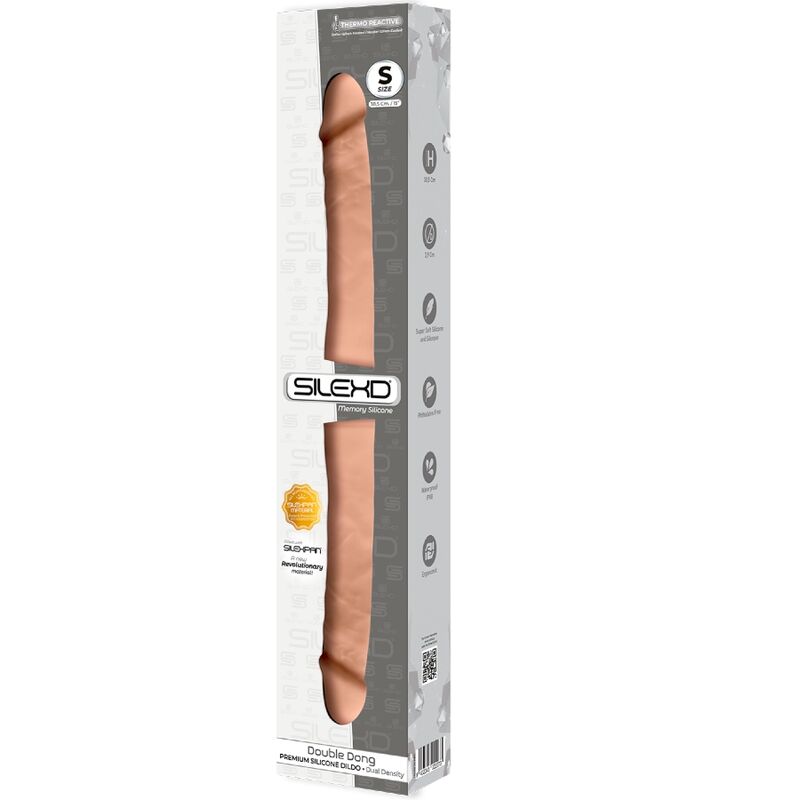 SILEXD - PREMIUM SILICONE DOUBLE REALISTIC PENIS SILEXPAN 38.5 CM