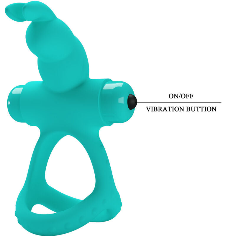 PRETTY LOVE - BAGUE VIBRANTE FIGGY LAPIN VERT