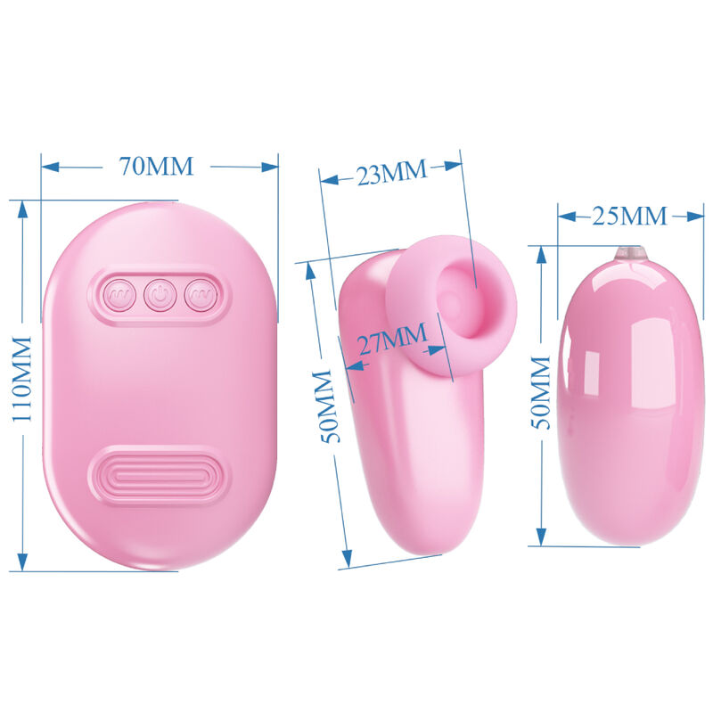 PRETTY LOVE - MAGIC BOX BULLET VIBRANTE ET STIMULATEUR ROSE
