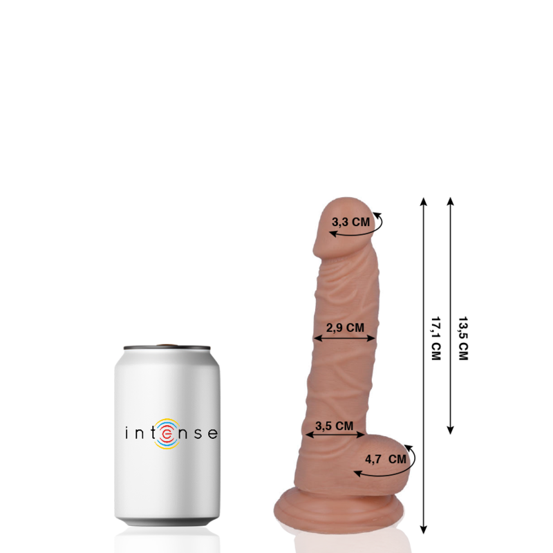 MR INTENSE - 7 PÉNIS RÉALISTES 17,1 CM -OU- 2,9 CM