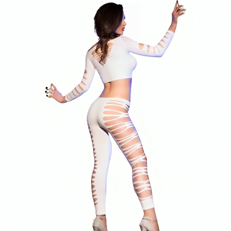 CHILIROSE - CR 3654 TOP & LEGGINGS ROSE S/M