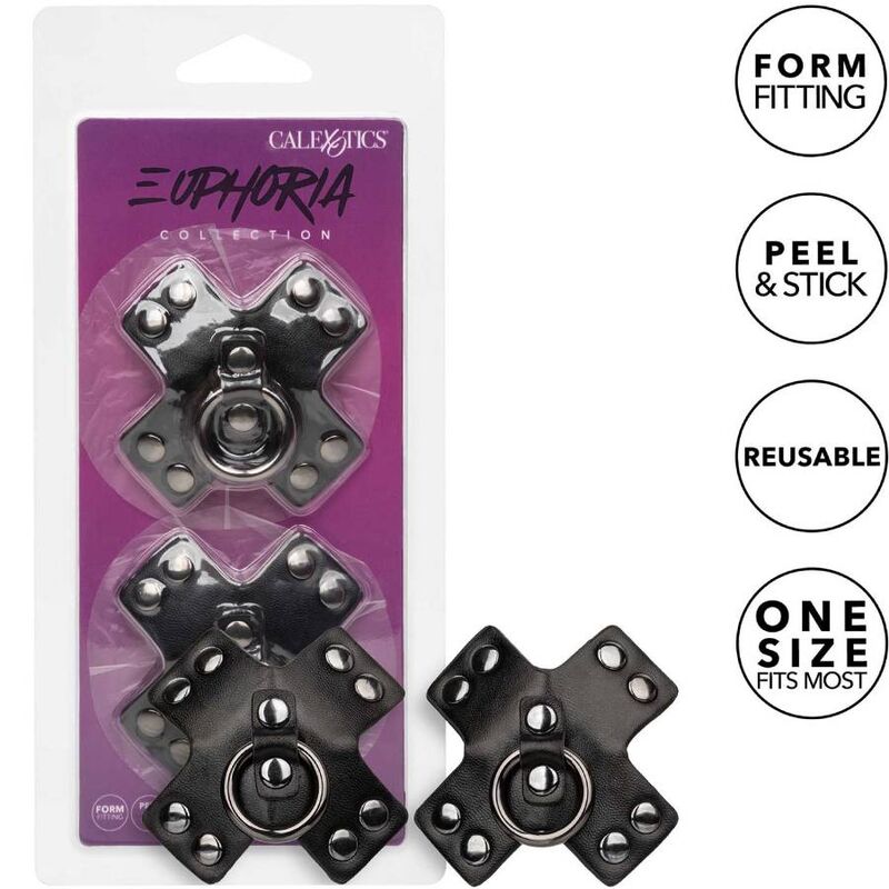 CALEXOTICS - EUPHORIA NIPPLE SHIELDS O-RING BLACK