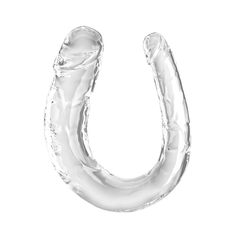 KING COCK - DOUBLE TROUBLE DOUBLE DILDO 33 CM TRANSPARENT