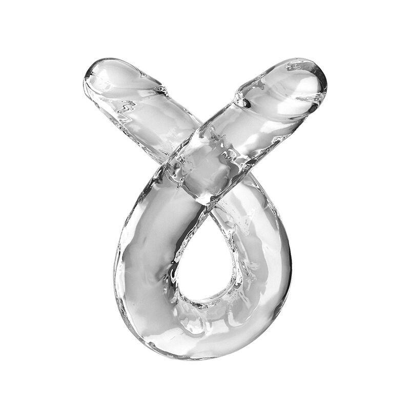 KING COCK - DOUBLE TROUBLE DOUBLE DILDO 46 CM TRANSPARENT