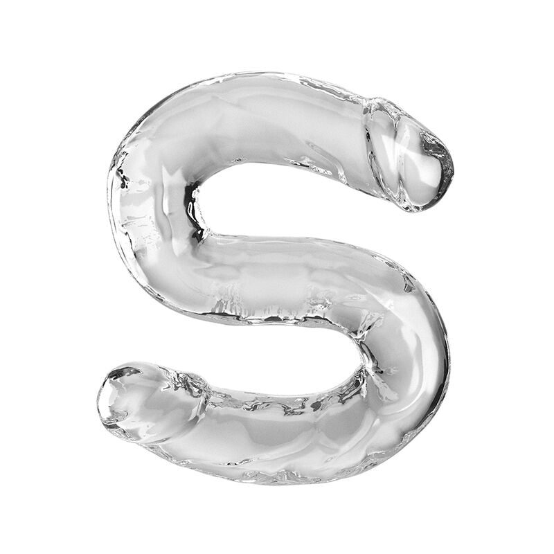 KING COCK - DOUBLE TROUBLE DOUBLE DILDO 46 CM TRANSPARENT
