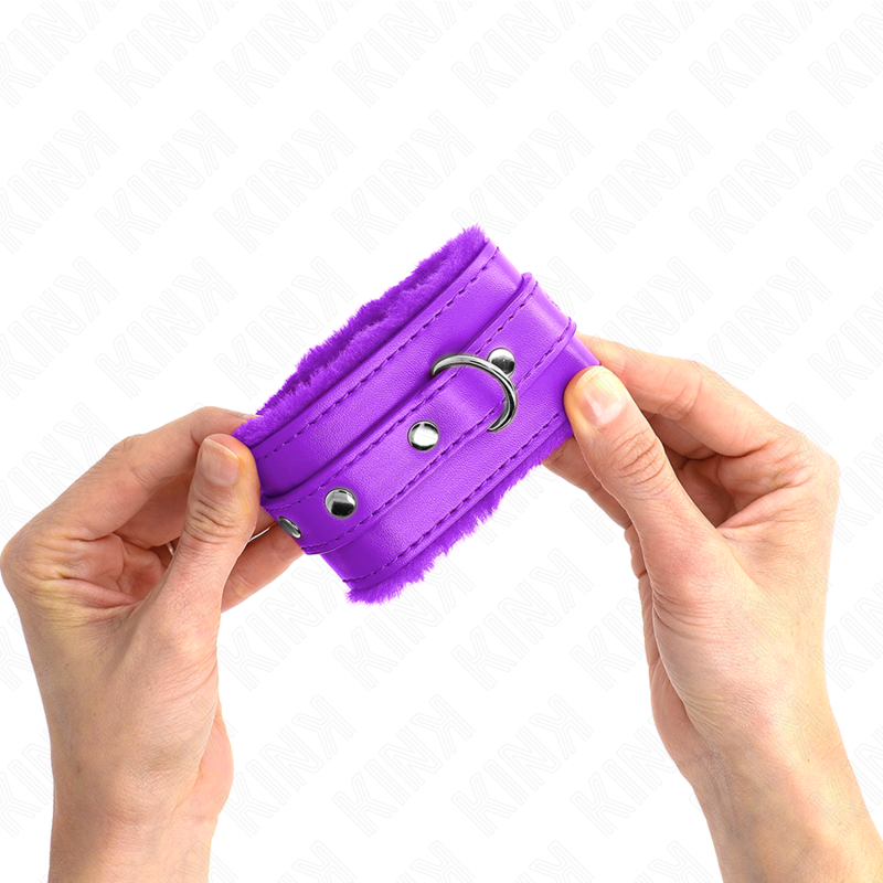 KINK - PREMIUM VIOLET LINED WRISTBANDS WITH ADJUSTABLE VIOLET STRAP 17-29 CM X 6 CM