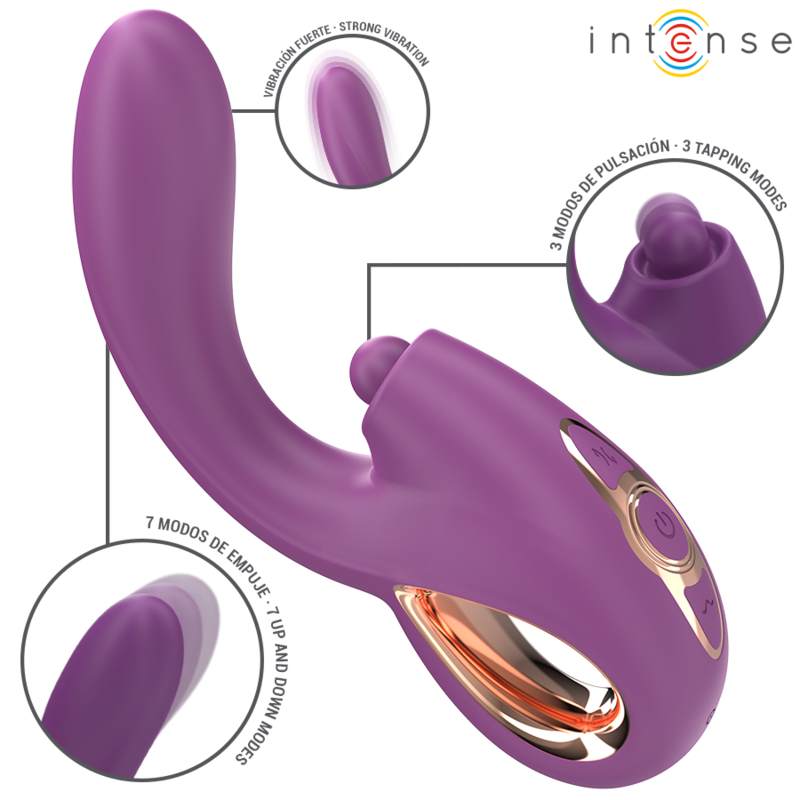 INTENSE - LALI MULTIFUNCTION G-SPOT VIBRATOR STIMULATION & THRUST & VIBRATION PURPLE