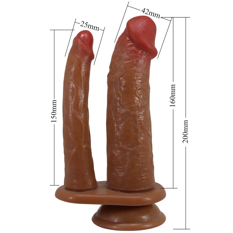 PRETTY LOVE - HULBERT REALISTIC DILDO WITH VIBRATION MULATTO