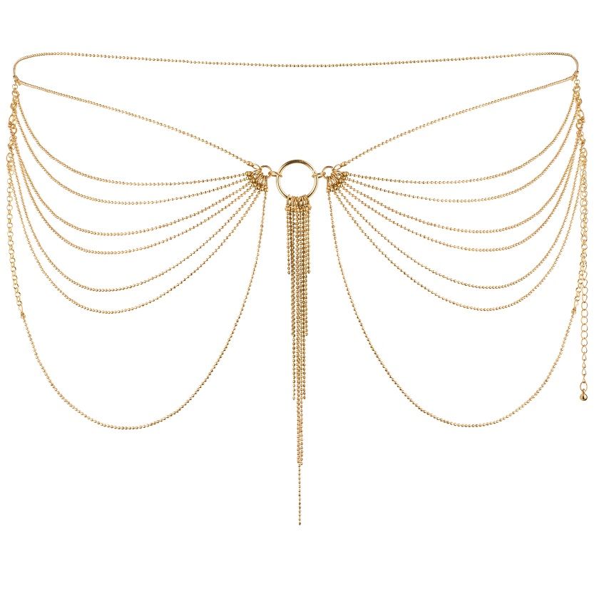 BIJOUX - MAGNIFICENT METAL CHAIN JEWEL FOR THE WAIST IN GOLDEN