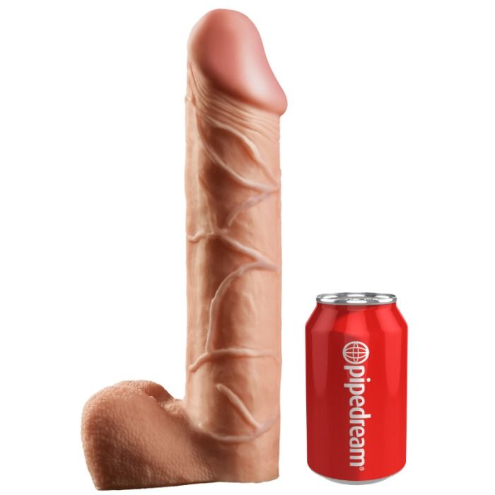 KING COCK - STRAP-ON AVEC GODE CREUX DE 30,5 CM ET SANGLES COULEUR CHAIR