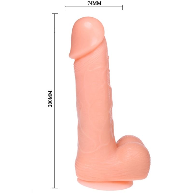 DANCE - DILDO RÉALISTE À VIBRATIONS ET ROTATIONS DONG 20 CM