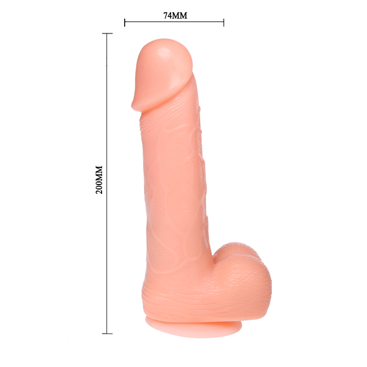 DANCE - DILDO RÉALISTE À VIBRATIONS ET ROTATIONS DONG 20 CM