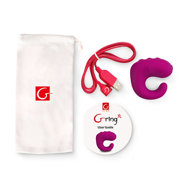 G-VIBE - FUN TOYS ANNEAU VIBRANT GRING XL FRAMBOISE DOUCE