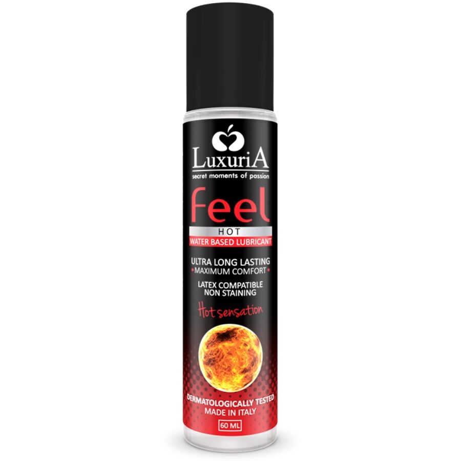 INTIMATELINE - LUBRIFIANT À BASE D'EAU LUXURIA FEEL HOT SENSATION AVEC EFFET CHALEUR 60 ML