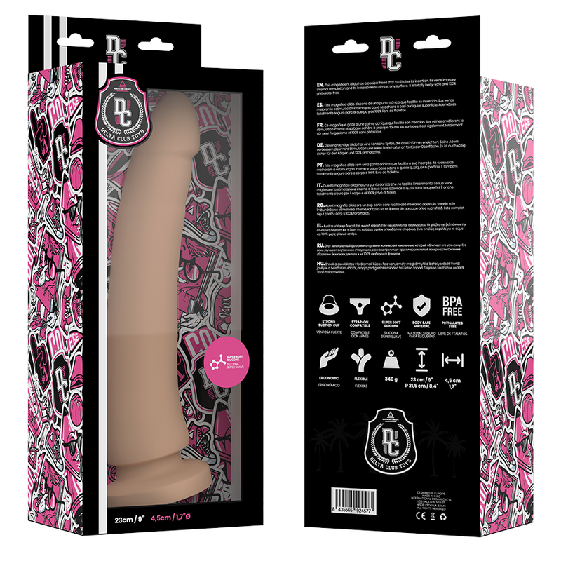 DELTA CLUB - TOYS GODE NATUREL SILICONE MÉDICAL 23 CM -OU- 4,5 CM
