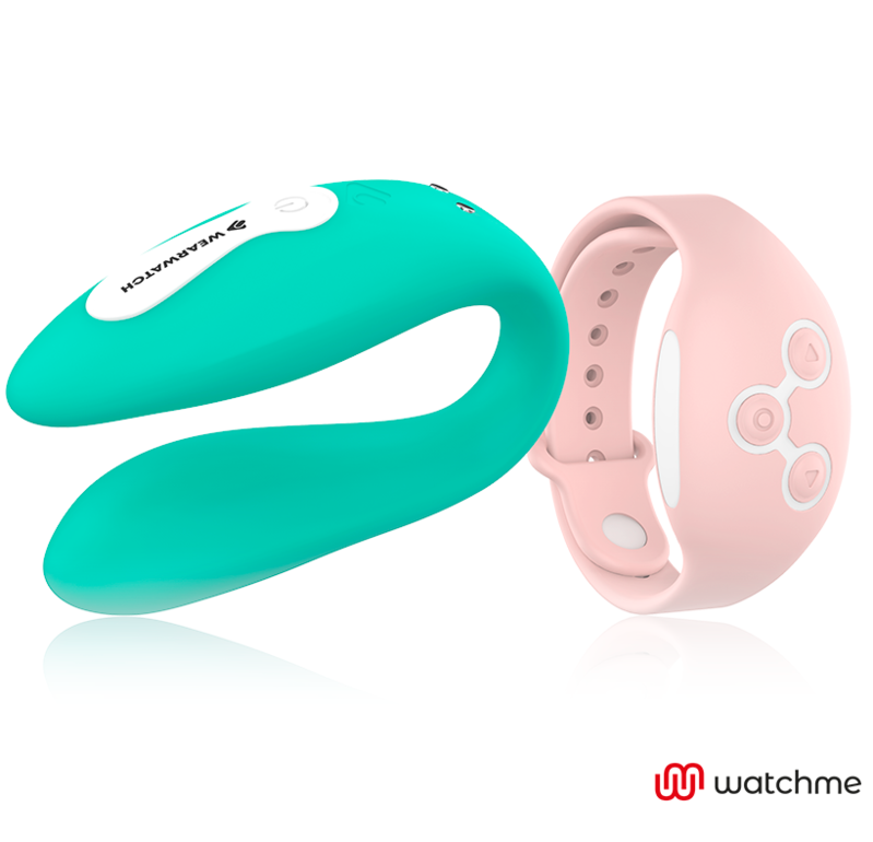 WEARWATCH - WATCHME VIBRATEUR À DOUBLE TECHNOLOGIE AIGUE-MARINE / ROSE