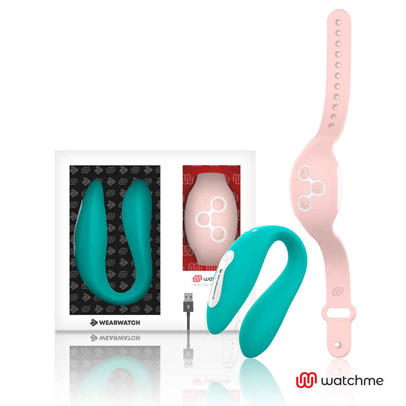 WEARWATCH - WATCHME VIBRATEUR À DOUBLE TECHNOLOGIE AIGUE-MARINE / ROSE