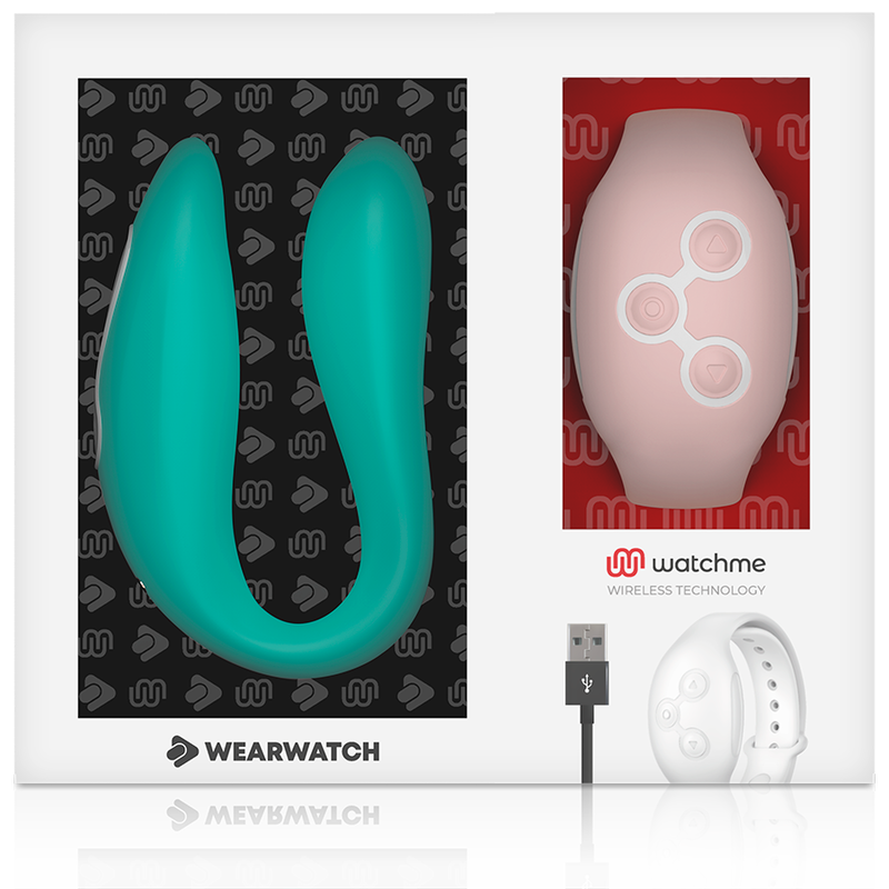 WEARWATCH - WATCHME VIBRATEUR À DOUBLE TECHNOLOGIE AIGUE-MARINE / ROSE