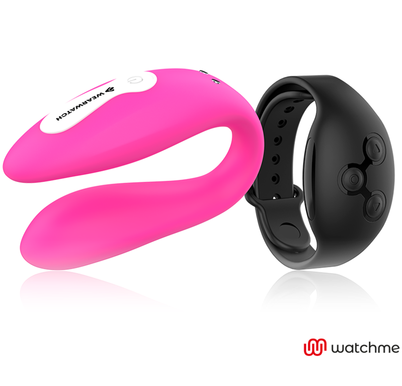 WEARWATCH - Montre vibromasseur double technologie WATCHME FUCHSIA/JET BLACK