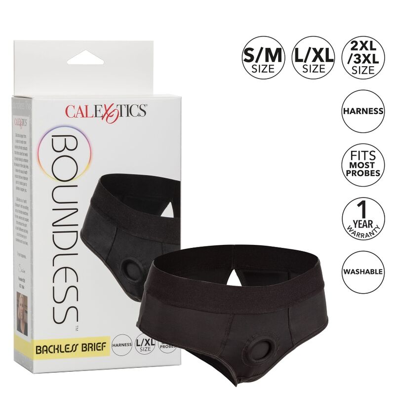 CALEXOTICS - CULOTTE-HARNAIS BOUNDLESS AVEC OUVERTURE ARRIÈRE XXL/XXL