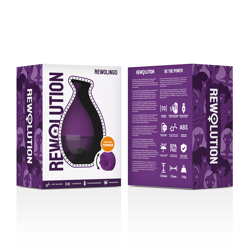 REWOLUTION - VIBRATEUR REWOLINGO AVEC LANGUE