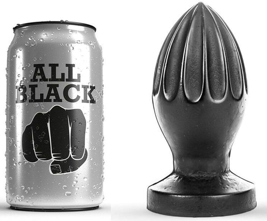 PLUG ANAL TOUT NOIR - 12 CM