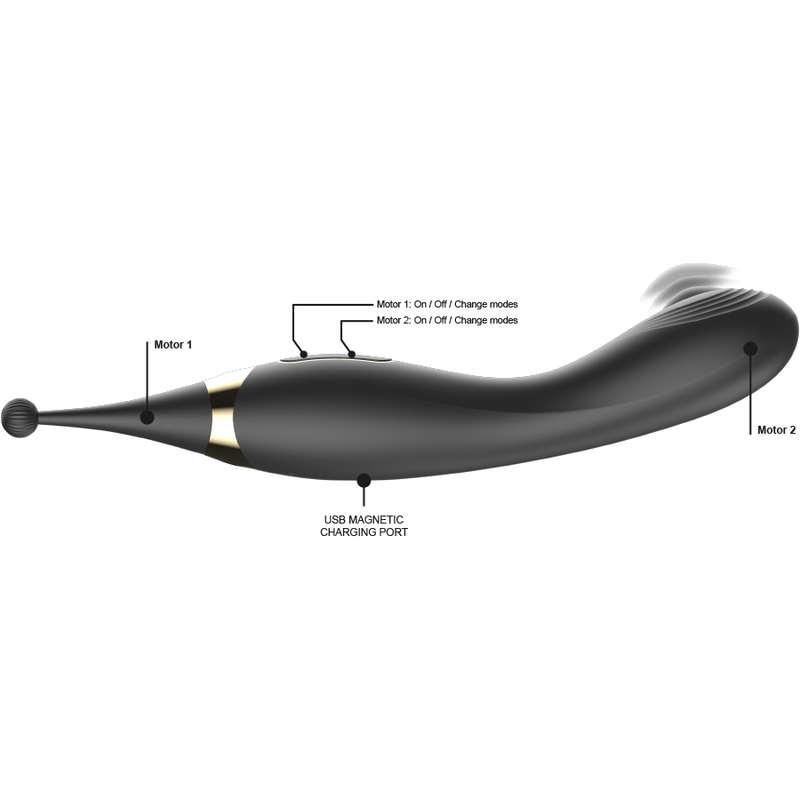 IBIZA - STIMULATEUR DE CLITORIS INTERCHANGEABLE ET VIBRATEUR À PULSATION DU POINT G