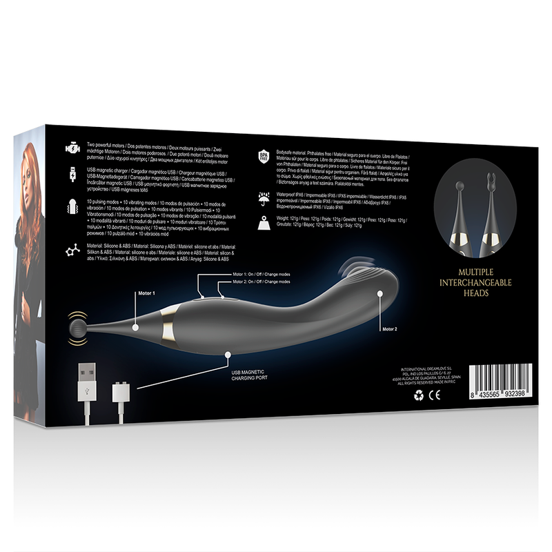IBIZA - STIMULATEUR DE CLITORIS INTERCHANGEABLE ET VIBRATEUR À PULSATION DU POINT G