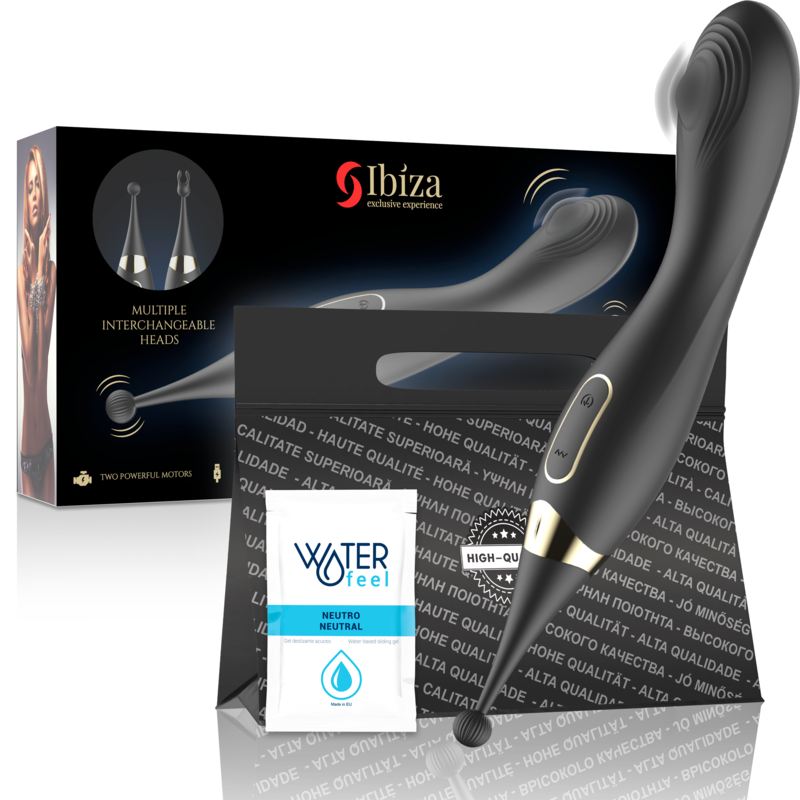 IBIZA - STIMULATEUR DE CLITORIS INTERCHANGEABLE ET VIBRATEUR À PULSATION DU POINT G