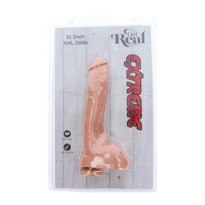 GET REAL - DILDO EXTRÊME XXL 28 CM NATUREL