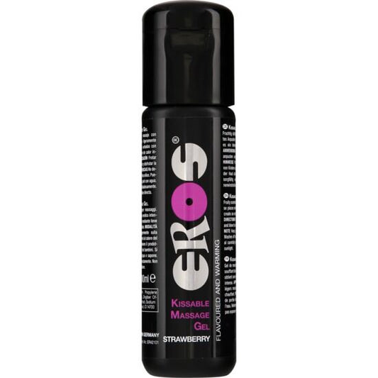 EROS - HUILE DE MASSAGE À EFFET CHALEUREUX À LA FRAISE KISSABLE 100 ML