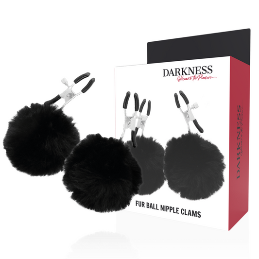 DARKNESS - PINCES À TÉTONS À POMPON 1