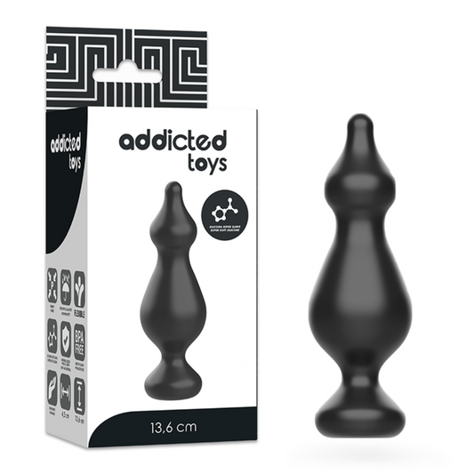 ADDICTED TOYS - PLUG SEXUEL ANAL 13,6 CM NOIR