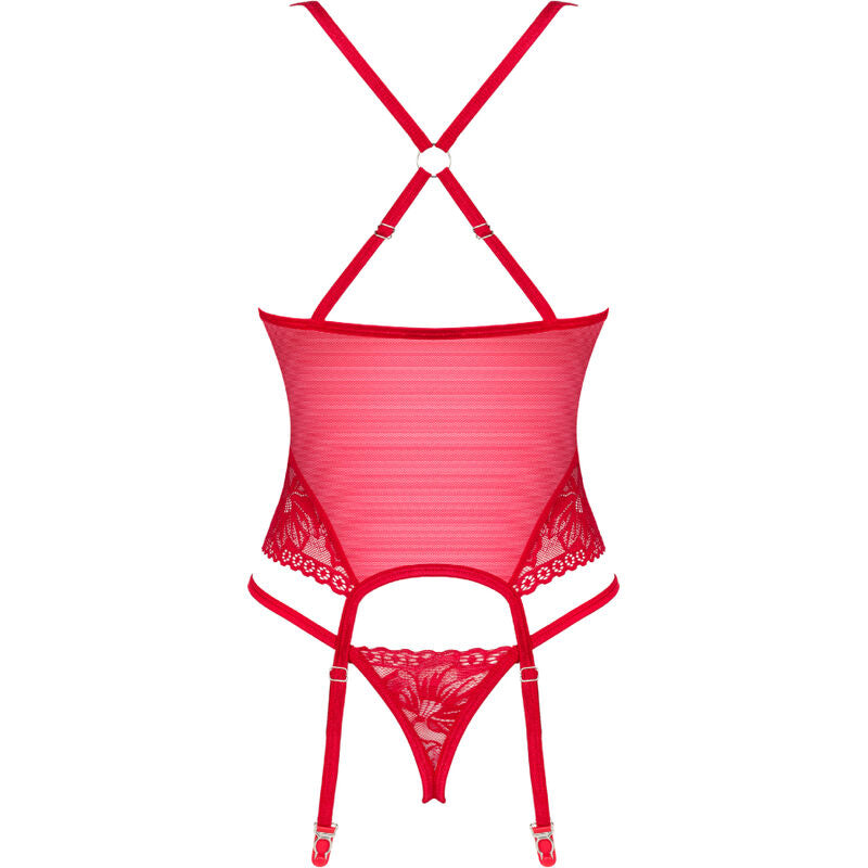 OBSESSIVE - LACELOVE CORSET RED XS/S