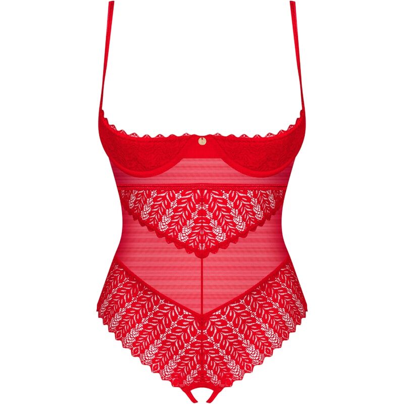 OBSESSIVE - TEDDY SANS ENTREJAMBE INGRIDIA ROUGE XS/S