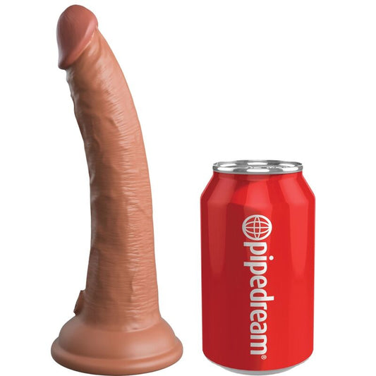 KING COCK - DILDO RÉALISTE EN SILICONE ÉLITE 17,8 CM CARAMEL