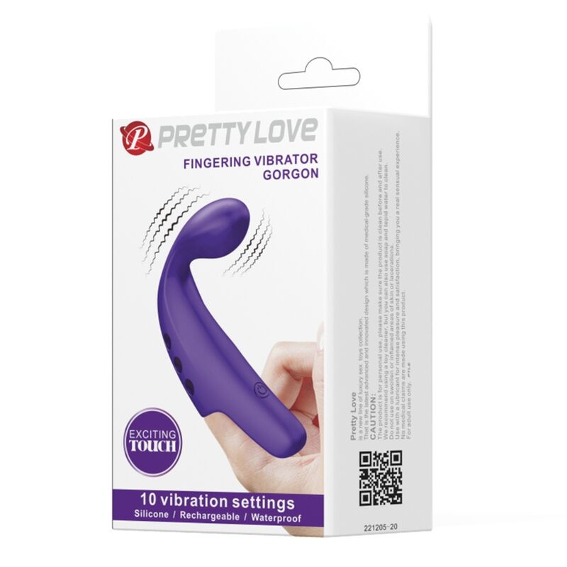 PRETTY LOVE - GORGON VIBRATEUR DE DOIGT RECHARGEABLE VIOLET