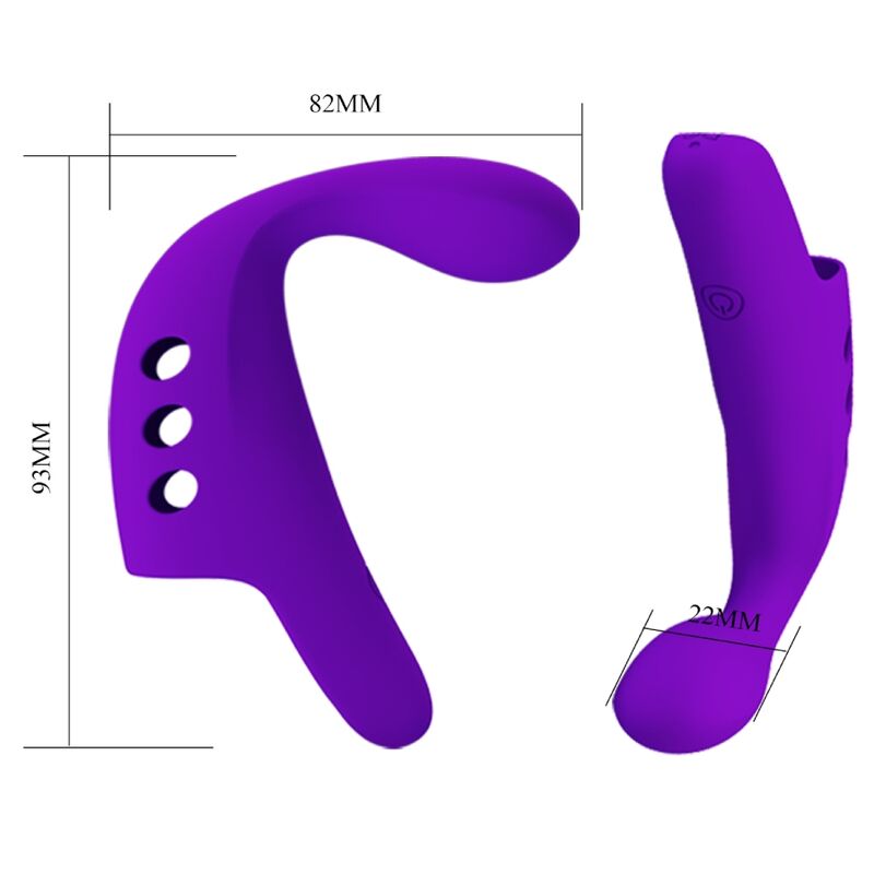 PRETTY LOVE - GORGON VIBRATEUR DE DOIGT RECHARGEABLE VIOLET