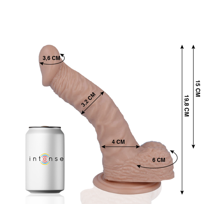 MR INTENSE - 18 PÉNIS RÉALISTES 19,8 CM -OU- 3,2 CM