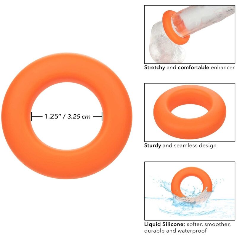 CALEXOTICS - BAGUE PROLONGEE ALPHA GRANDE ORANGE