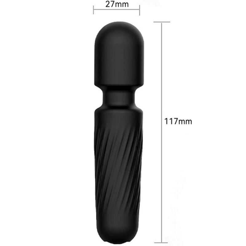 ARMONY - YOUR MAGIC RECHARGEABLE MASSAGER &amp; VIBRATOR 10 VIBRATIONS BLACK