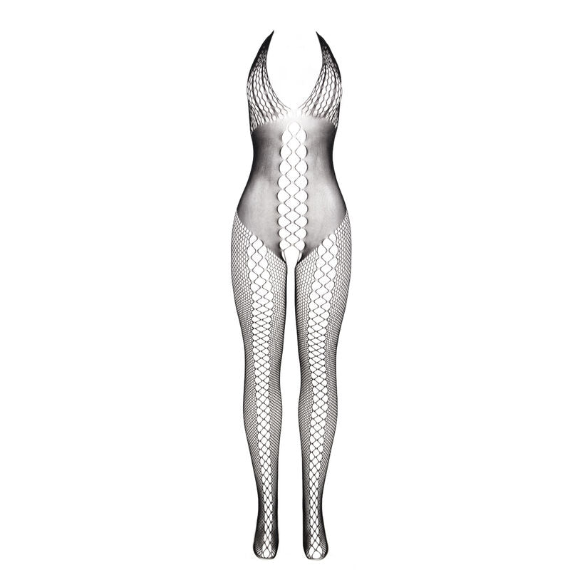 SUBBLIME - 951832 BODYSTOCKING OPEN BACK AND CRISS-CROSS DETAILS BLACK ONE SIZE