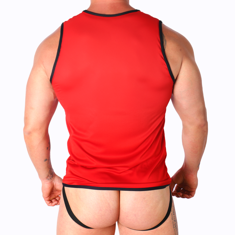 HOMME - T-SHIRT ROUGE S/M