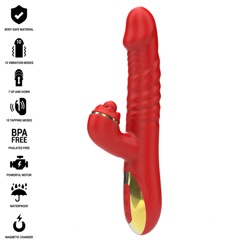 INTENSE - THALIA VIBRATION &amp; THRUST &amp; STIMULATION RED